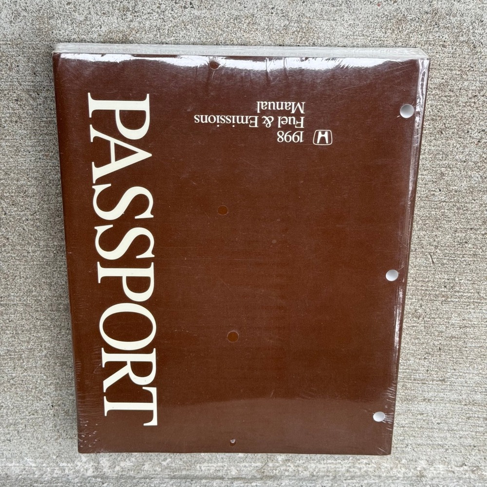 1998 Honda Passport Fuel & Emissions Service Manual OEM New Sealed Binder Ready